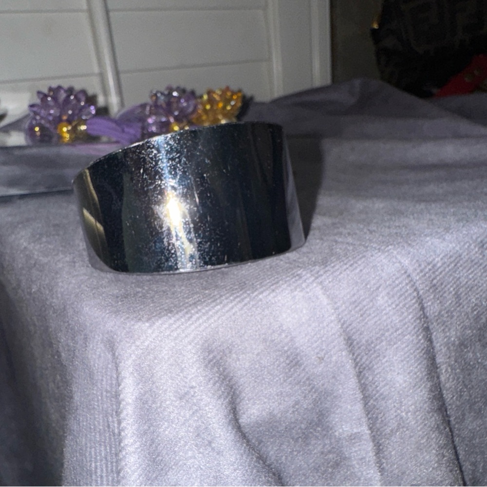 Milor Stainless steel Silver Cuff Bracelet made in Italy